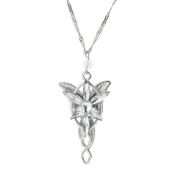 The Lord Of The Rings Evening Star Crystal Unisex Pendant Necklace - Picture 1 of 9